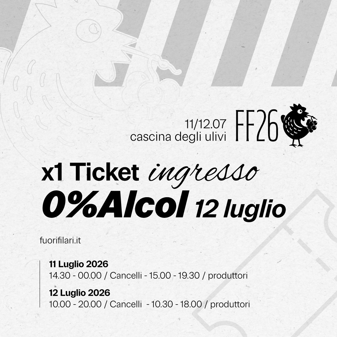 FF26 - Domenica 12 Luglio - Daily Ticket - 0% Alcol