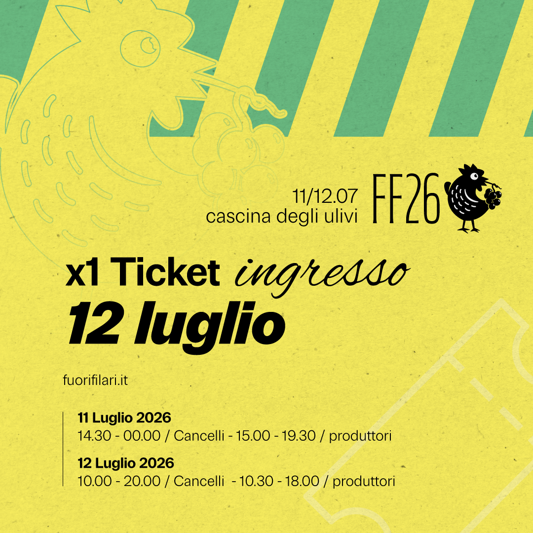 FF26 - Domenica 12 Luglio - Daily Ticket