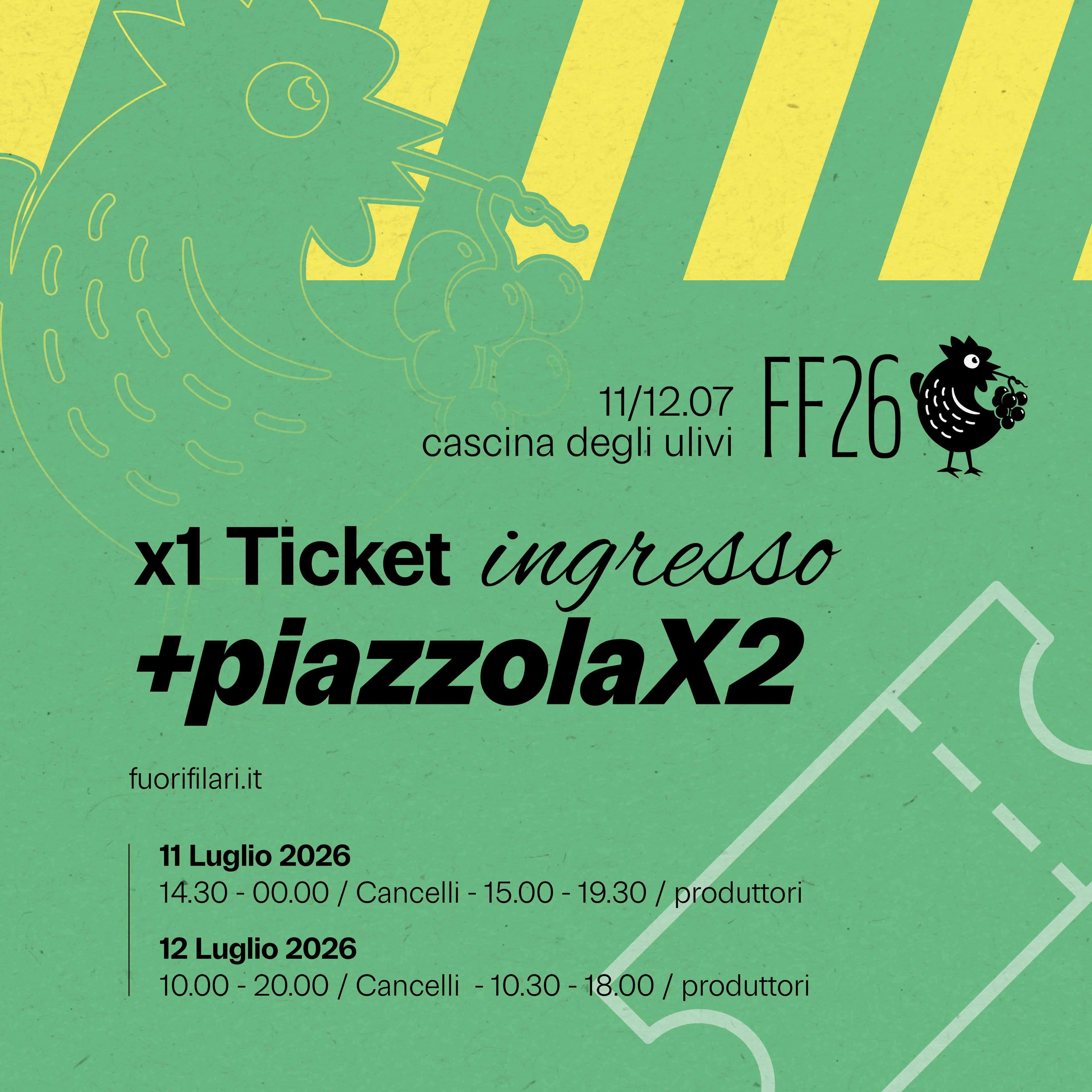 FF26 11/12 Luglio - Early-Bird Ticket