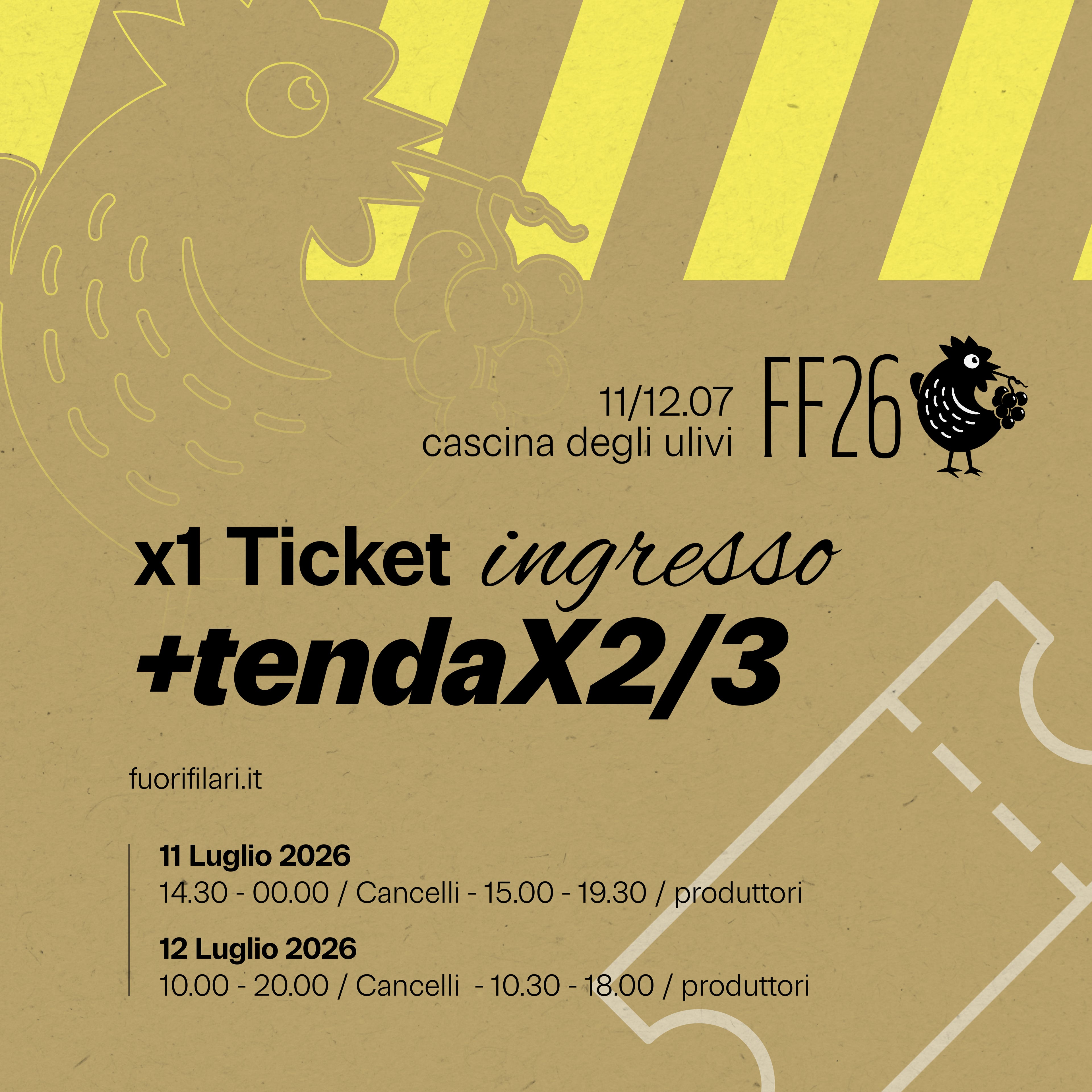 FF26 11/12 Luglio - Early-Bird Ticket