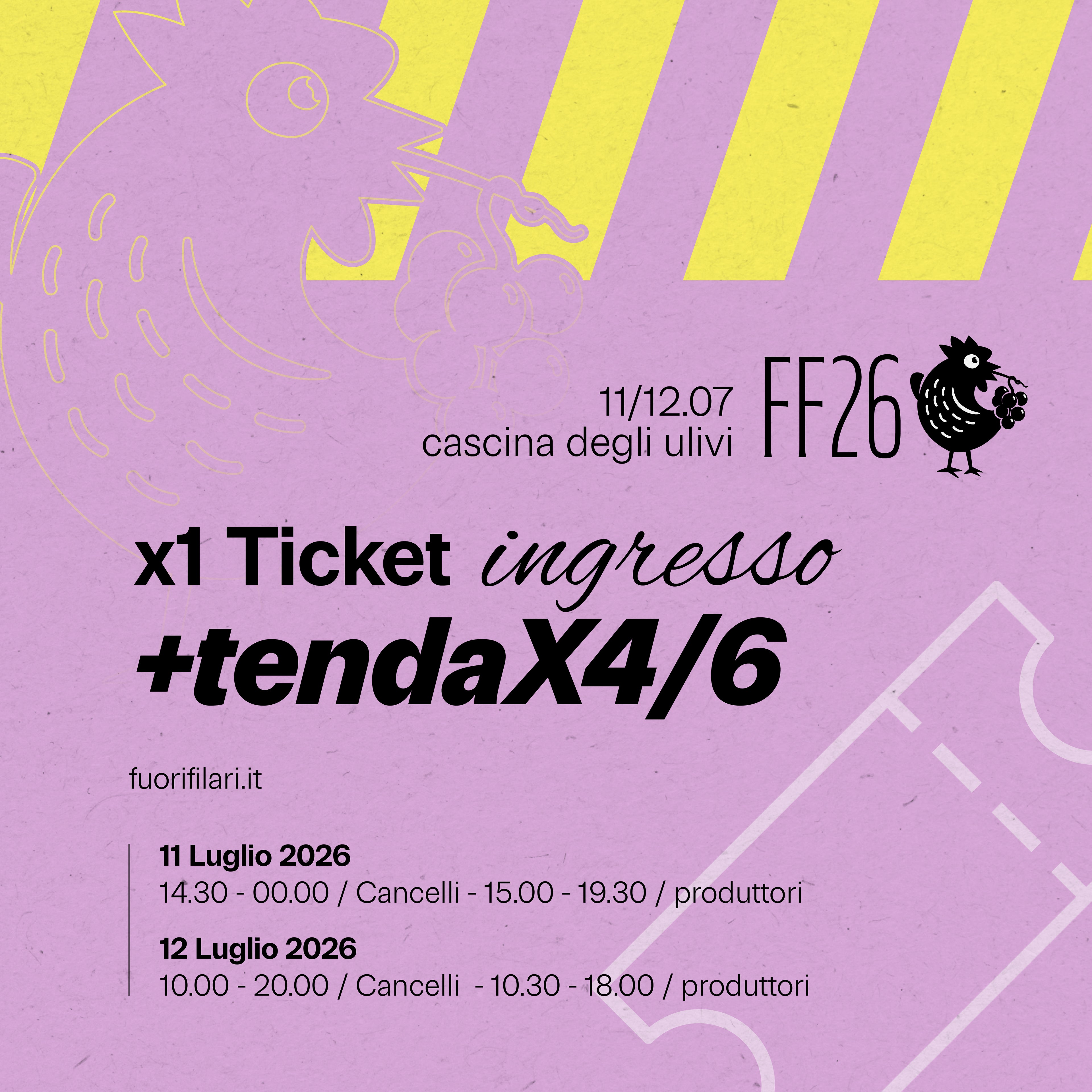 FF26 11/12 Luglio - Early-Bird Ticket