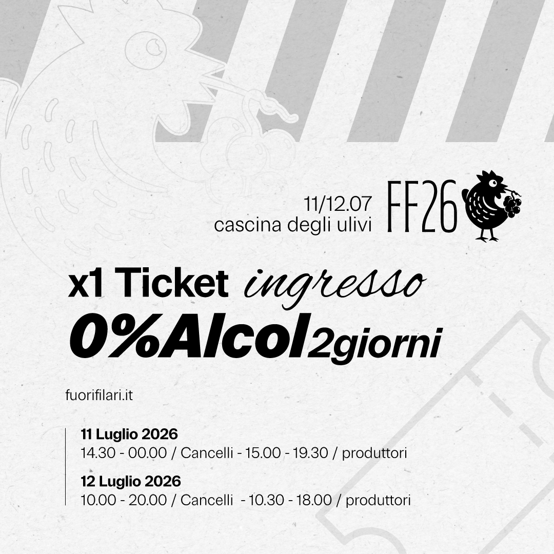 FF26 11/12 Luglio - Early-Bird Ticket - 0% Alcol