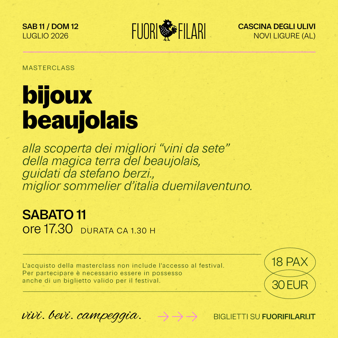 FF26 - Masterclass - Bijoux Beaujolais - 11 Luglio